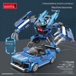 Building Block Sets Supplier - Children's Plastic 8 Styles Robot Car Transform