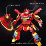 Building Block Sets Supplier - Children's Plastic 8 Styles Robot Car Transform