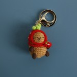 Crocheted Pendant Manufacturer - Handmade Anime Character Capibara Plush Keychain