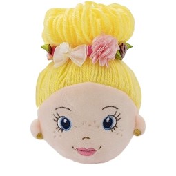 African Doll Supplier - Factory Customized Purple Dress Baby Girl Rag Doll