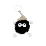 Plush Keychain Manufacturer - Stylish Coal-Like Big-Eyed Bag Charm Couple Ready