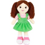 African Doll Supplier - Factory Customized Purple Dress Baby Girl Rag Doll