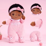Afro Girl Plush Supplier - Custom African American Baby Girl Toy Ballet