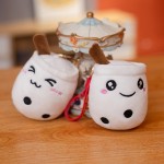 Milk Tea Plush Toy Supplier - Super Cute 10cm Cup Pendant Creative Cartoon