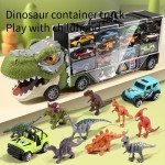 Transport Truck Toy Factory - Dinosaur Carrier Plastic Music Light Pull-Back