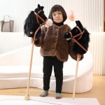 Plush Horse Toy Supplier - Hobby Electric Stuffed with Detachable Wooden Stick
