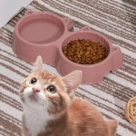 Pet Bowls & Feeders Supplier - 2022 Hot Selling Plastic Two Bowls Cat Dog Premium
