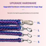 Dog Collar Supplier - Wholesale Eight-Strand Nylon Braided Solid Pattern Anti-Explosion