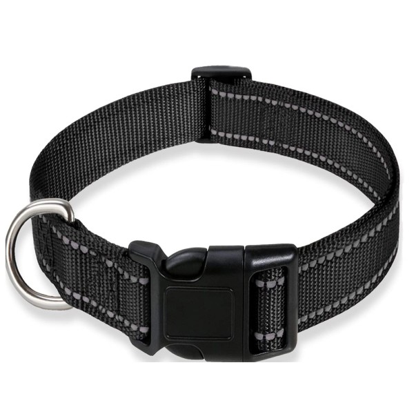 Pet Collars Supplier - Adjustable Nylon Classic Solid Colors Reflective Personalized