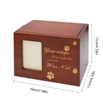 Pet Urn Manufacturer - Modern Wood Cremation Urn Memory Box Photo Frame
