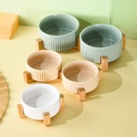 Ceramic Pet Bowl Supplier - Modern Fashion Factory Direct Sale Rounded Shape