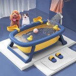 Folding Pet Bath Tub Supplier - Sustainable New Design Plastic Bathing for Dogs Cats