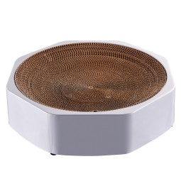 Cat Scratching Pad Supplier - New Design Octagonal Eco-Friendly Paper Corrugated