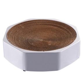 Cat Scratching Pad Supplier - New Design Octagonal Eco-Friendly Paper Corrugated