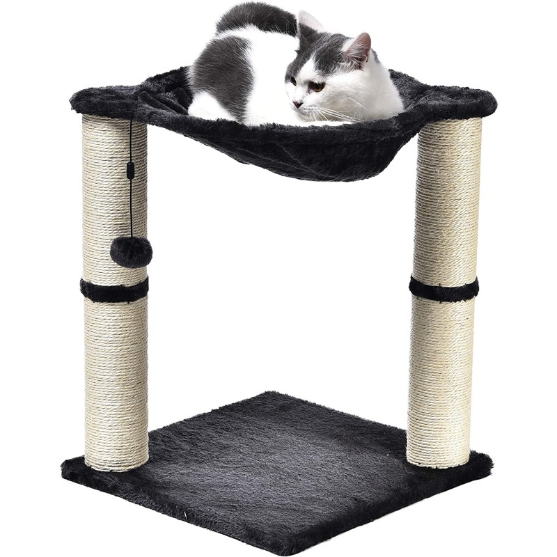 Cat Climbing Tree Supplier - Hot Sale Wood Sisal Scratching Posts Hammock Bed