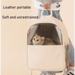 Pet Carrier Backpack Supplier - New Arrival Luxury Soft Leather Outdoor Walking