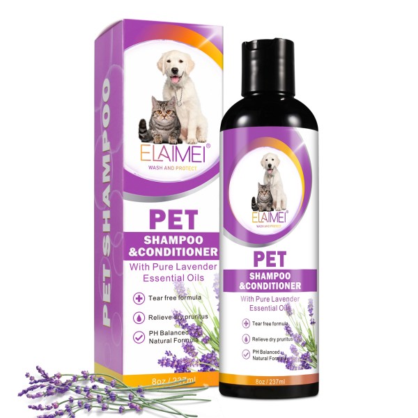 Pet Shampoo Manufacturer - 8oz Dog Cat Hair Flea Tick Relief Treatment Cleaning