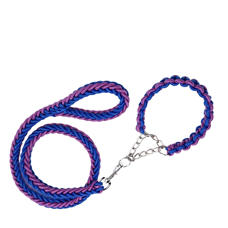 Dog Collar Supplier - Wholesale Eight-Strand Nylon Braided Solid Pattern Anti-Explosion