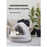 Dog Nest Bed Supplier - Hot Selling Cross-Border Solid Pattern Semi-Enclosed Yurt