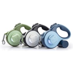 Automatic Dog Leash Factory - Adjustable 5m LED Flash Modern Nylon Plastic Gear