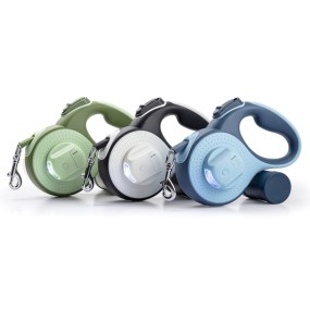 Automatic Dog Leash Factory - Adjustable 5m LED Flash Modern Nylon Plastic Gear