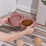 Pet Bowls & Feeders Supplier - 2022 Hot Selling Plastic Two Bowls Cat Dog Premium