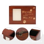 Pet Urn Manufacturer - Modern Wood Cremation Urn Memory Box Photo Frame