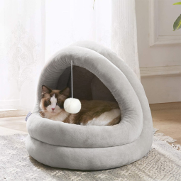 Dog Nest Bed Supplier - Hot Selling Cross-Border Solid Pattern Semi-Enclosed Yurt