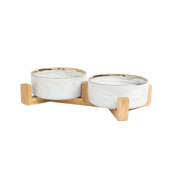 Ceramic Pet Bowl Supplier - Modern Fashion Factory Direct Sale Rounded Shape
