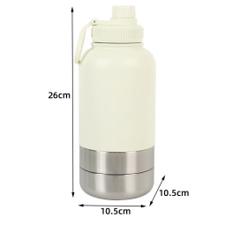 Travel Pet Bottle Factory - Custom Logo 3 in 1 Portable Stainless Steel Feeder