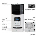 Smart Cat Feeder Factory - Pet 6L Wifi Mobile App Remote Control Microchip