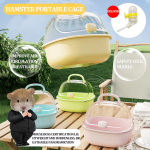 Hamster Cage Factory - Portable with Button Closure Plastic Tray Litter Box Outdoor