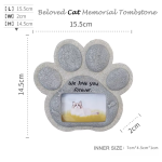 Pet Photo Frame Factory - Funeral Products Biodegradable Resin Heart Paw Design