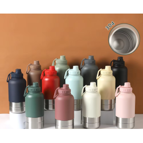 Dog Water Bottle Manufacturer - Hot Sale New Feeder Bowl Dispenser With Food Container