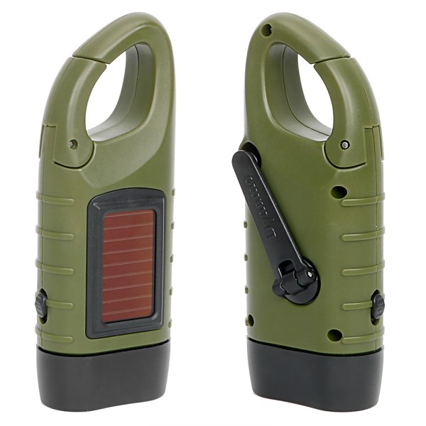 Portable Flashlight Manufacturer - Hand Crank Dynamo Solar Power
