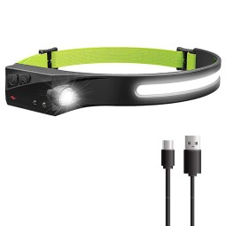 LED Sensor Headlamp Supplier - USB Rechargeable 5 Lighting Modes