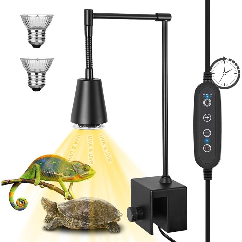 Reptile Sun Lamp Factory - Full Spectrum UVA UVB Stand Heating