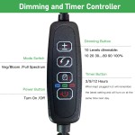 Dimmable Grow Light Factory - 300W with Dimmer Timer Hydroponics