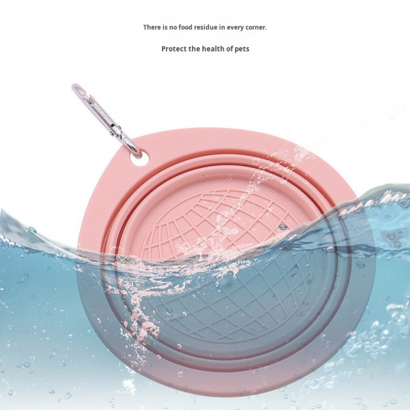 Travel Pet Bowl Supplier - Convenient Foldable Silicone Eco-Friendly Durable Feeding