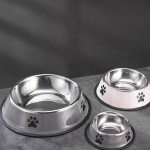 Stainless Steel Pet Bowl Factory - Customizable Brand M L XL Eco-Friendly Non-Slip