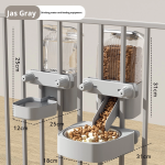 Automatic Pet Feeder Supplier - Cage Plastic Hanging Water Dispenser Cat Drinking Bowl