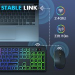 Wireless Keyboard Combo Factory - 2025 Backlit Rechargeable RGB Full-Size Ergonomic