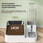 Pet Feeder and Water Dispenser Supplier - Stainless Steel Anti-Knock Eco-Friendly Cat