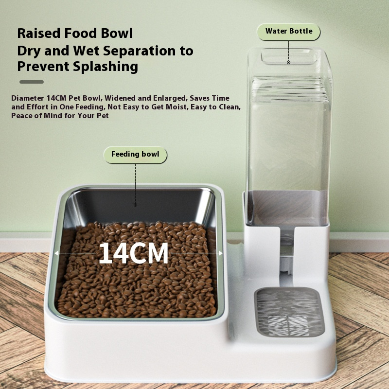 Pet Feeder and Water Dispenser Supplier - Stainless Steel Anti-Knock Eco-Friendly Cat