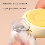 Pet Nail Clipper Supplier - 3 in 1 with LED Light Detachable Nail Caps Prevents Splintered