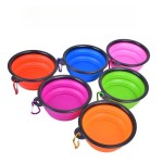Collapsible Pet Bowl Supplier - Personalized Rubber Silicone Food Water Bowl with Lid