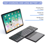Wireless Keyboard Supplier - Ultra Slim Portable with Touchpad Rechargeable Folding Design