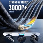 Charging Cable Manufacturer - 6.6ft 240W USB C Braided Fast Charging Multi Charger Cord