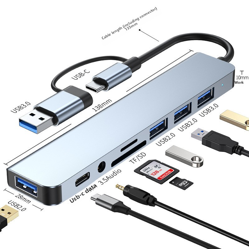 USB C Hub Manufacturer - USB 3.0 Type-C Hub 5 1 Multi-Port Docking Station for Laptop Tablet