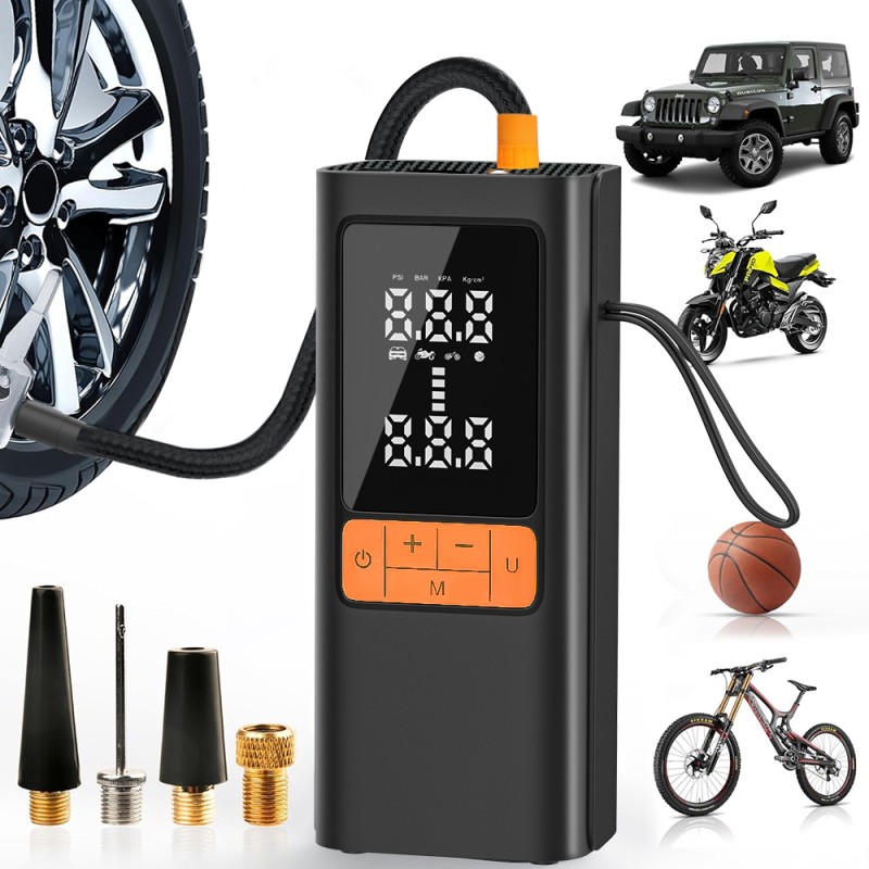 Cordless Tire Inflator Factory - Multifunction Mini Air Pump 4000mAh Portable Digital